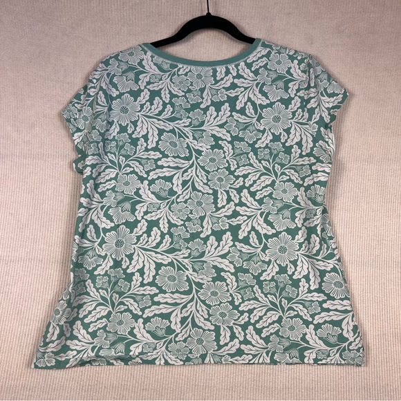 Garnet Hill MEDIUM Pajama Set Organic Cotton Cottagecore Floral - Picture 4 of 10